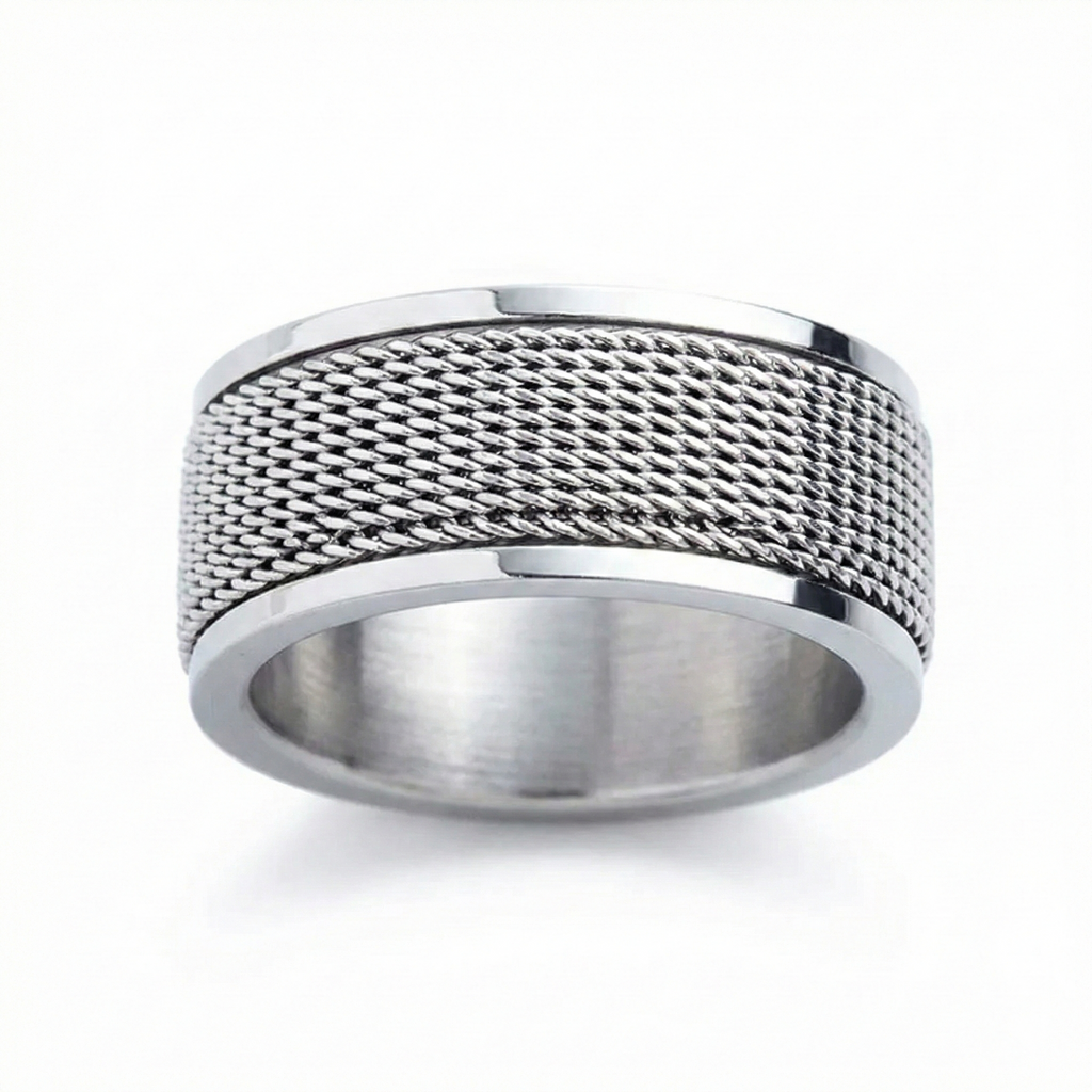 Anillo Giratorio Plateado