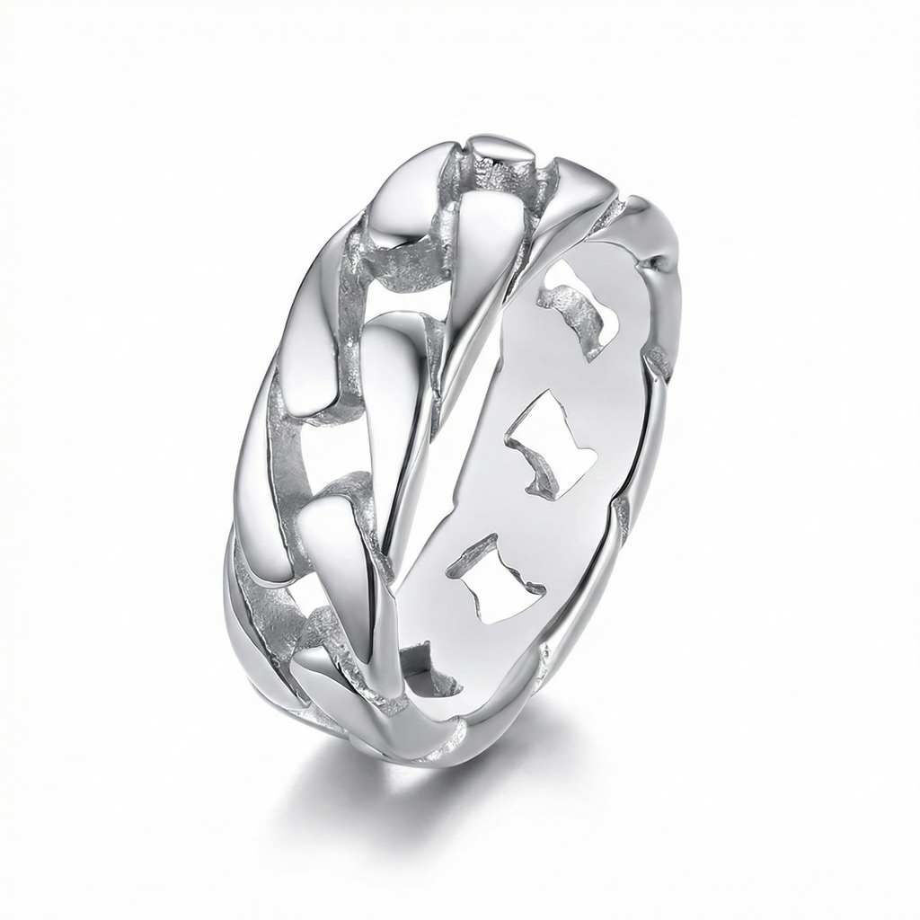 Anillo Cadena2 Plateado