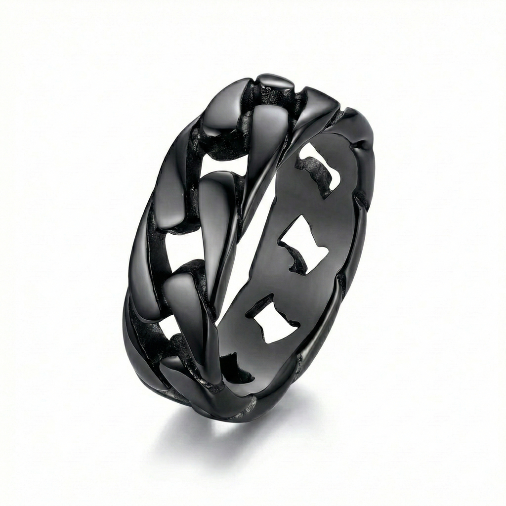 Anillo Cadena2 Negro