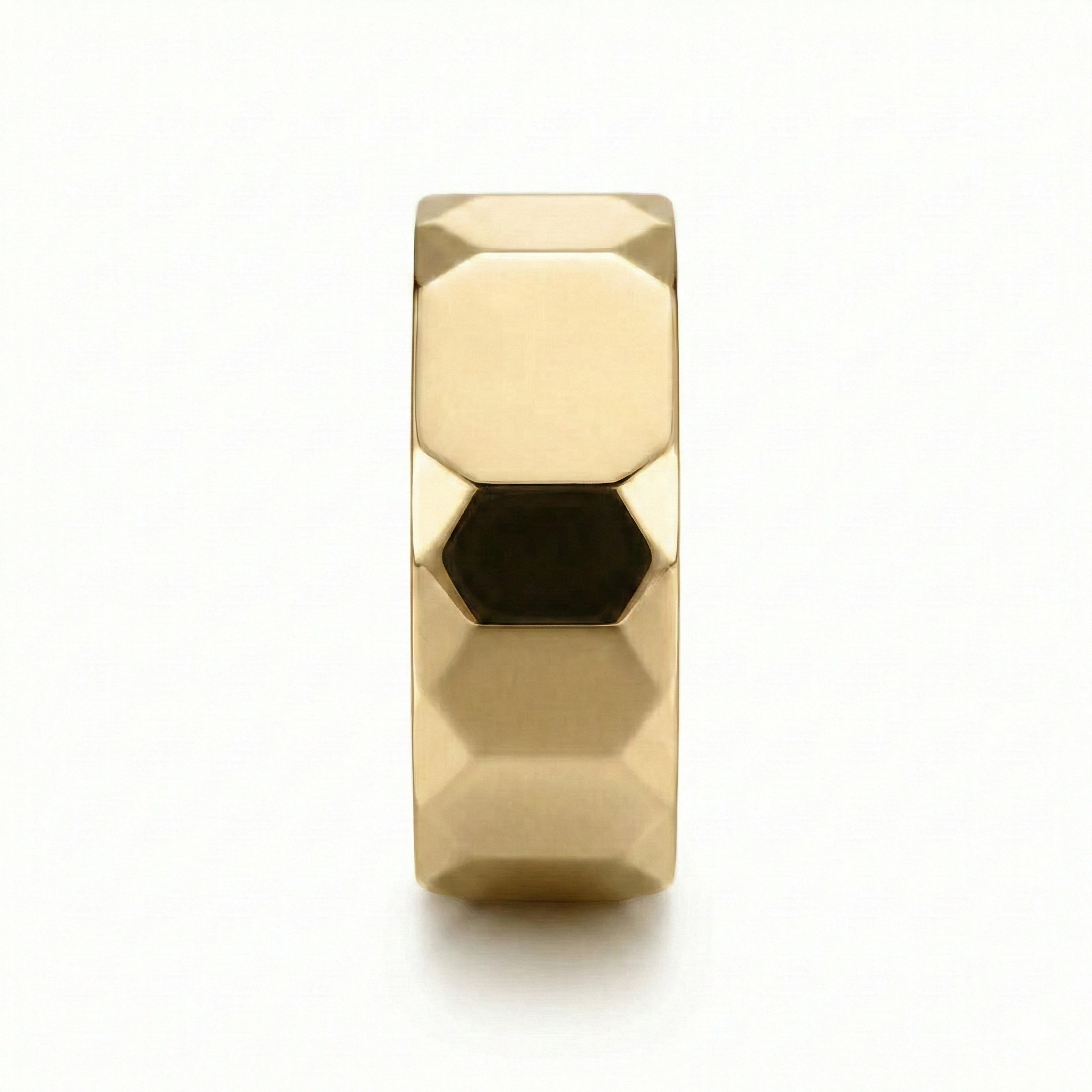 Anillo Hexagonal3 Dorado