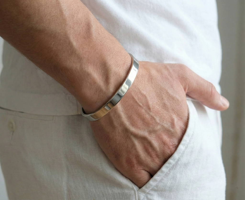 Pulsera Lisa3 Plateado