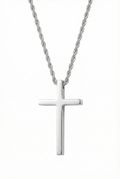 Collar Cruz Plateado