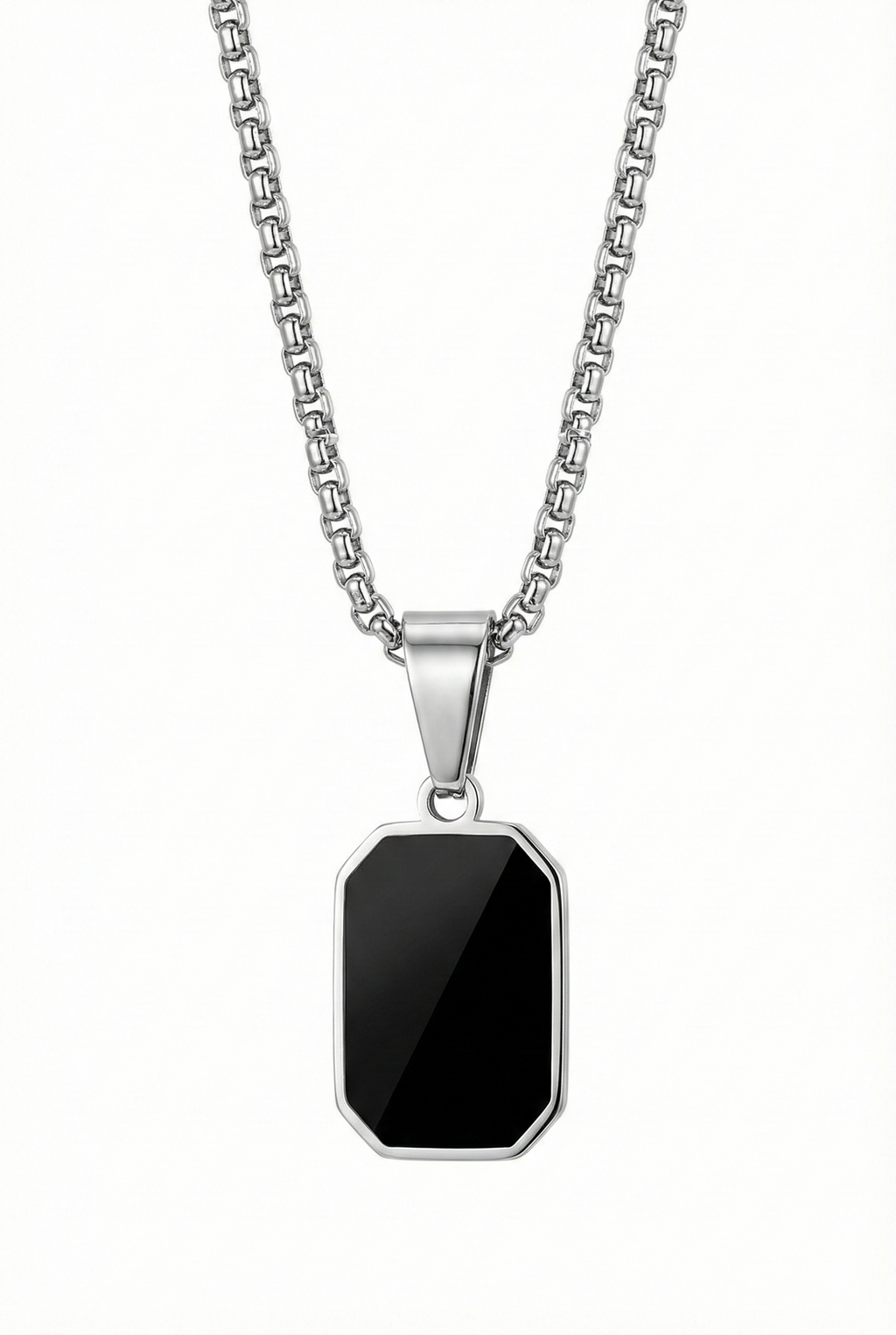 Collar Espejo Plateado