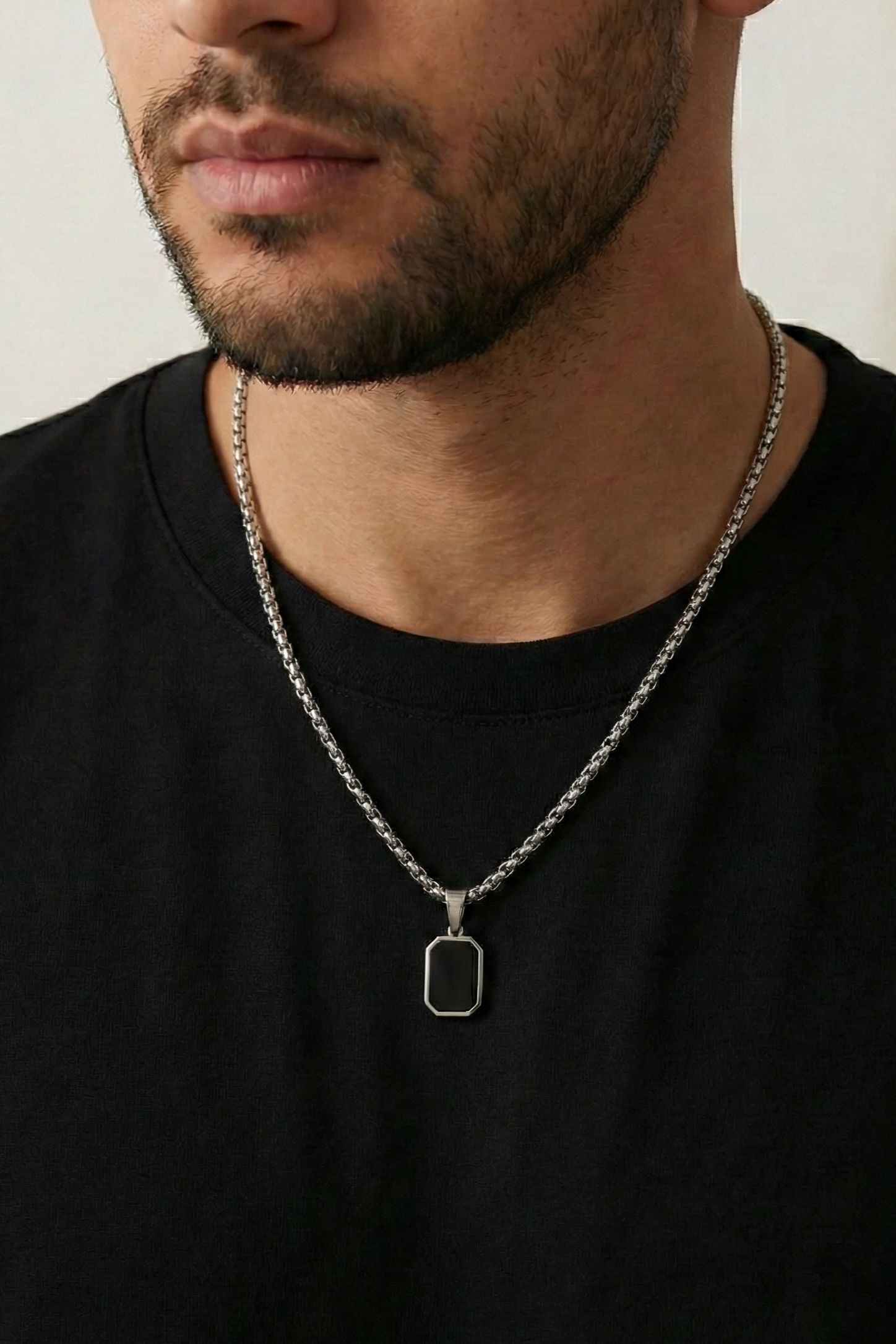 Collar Espejo3 Plateado