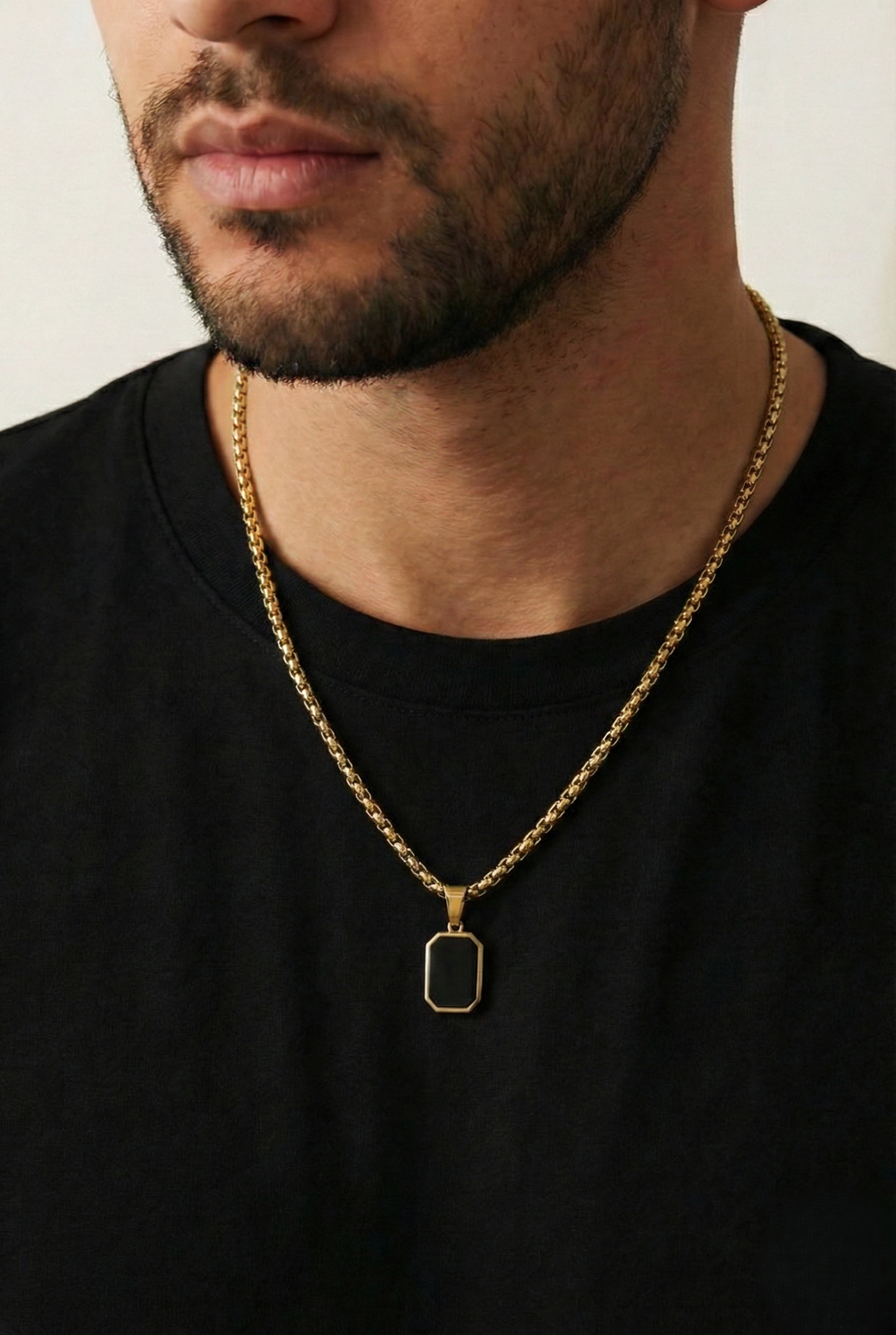 Collar Espejo3 Dorado