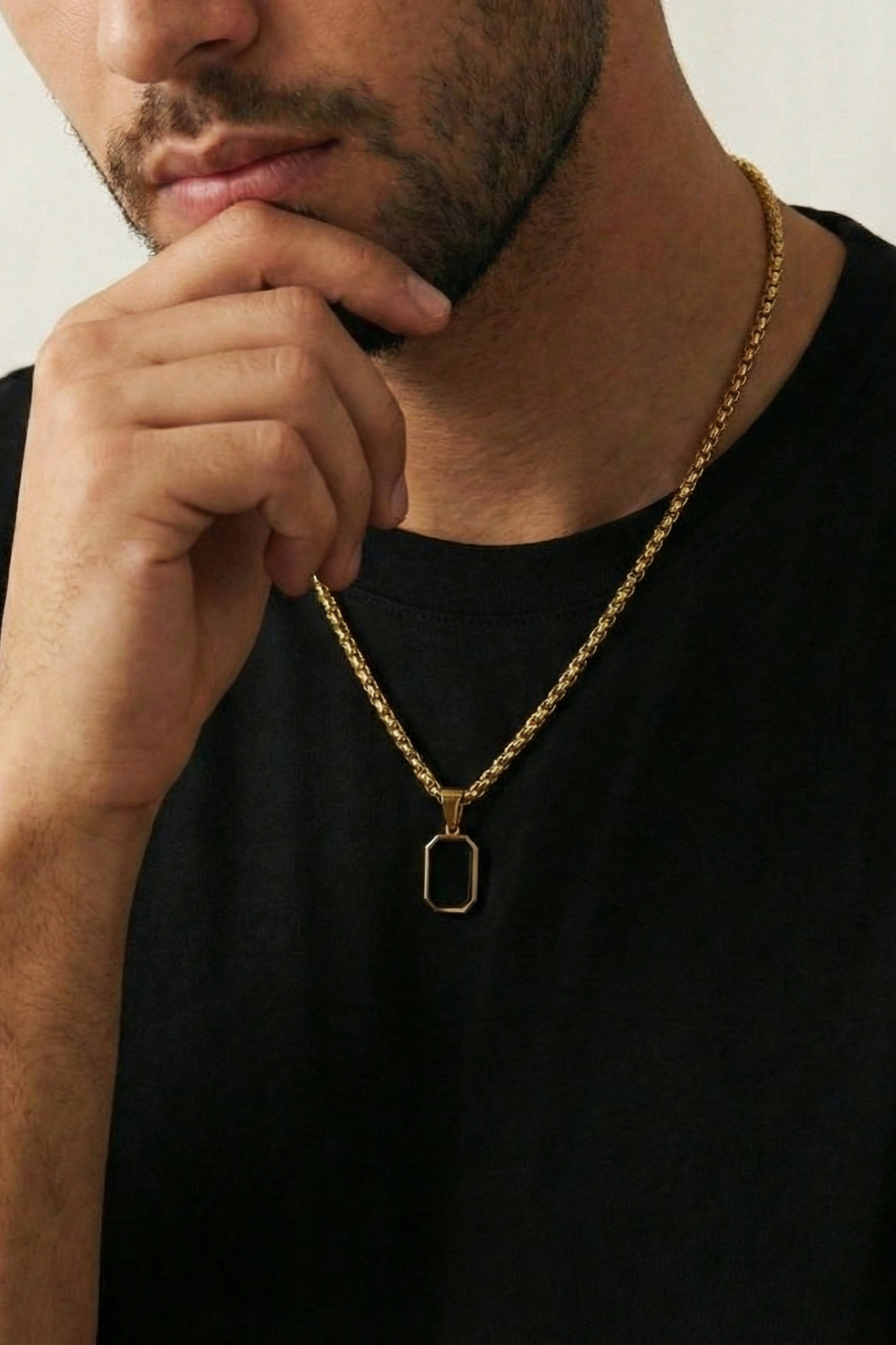 Collar Espejo4 Dorado