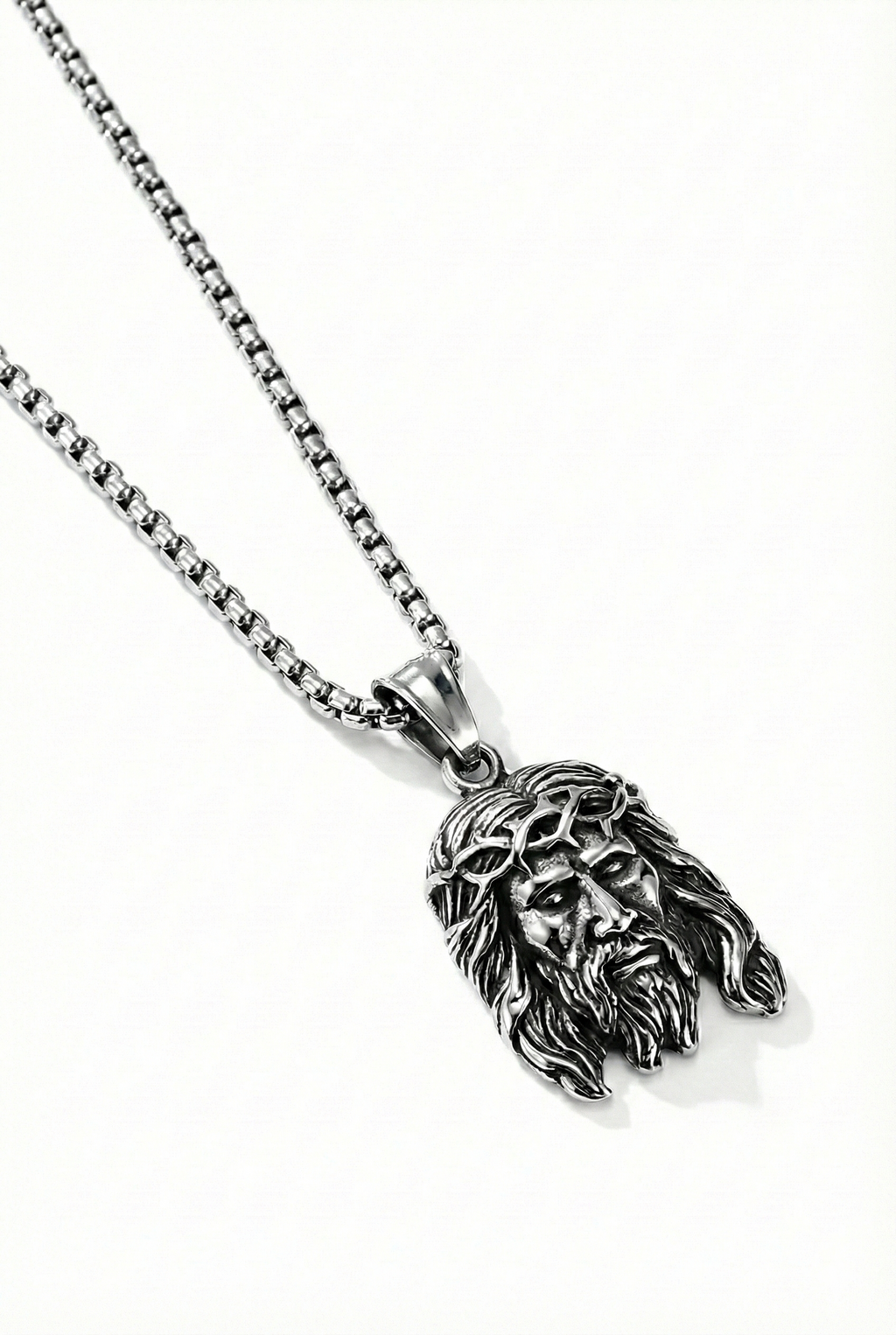 Collar Jesus2 Plateado