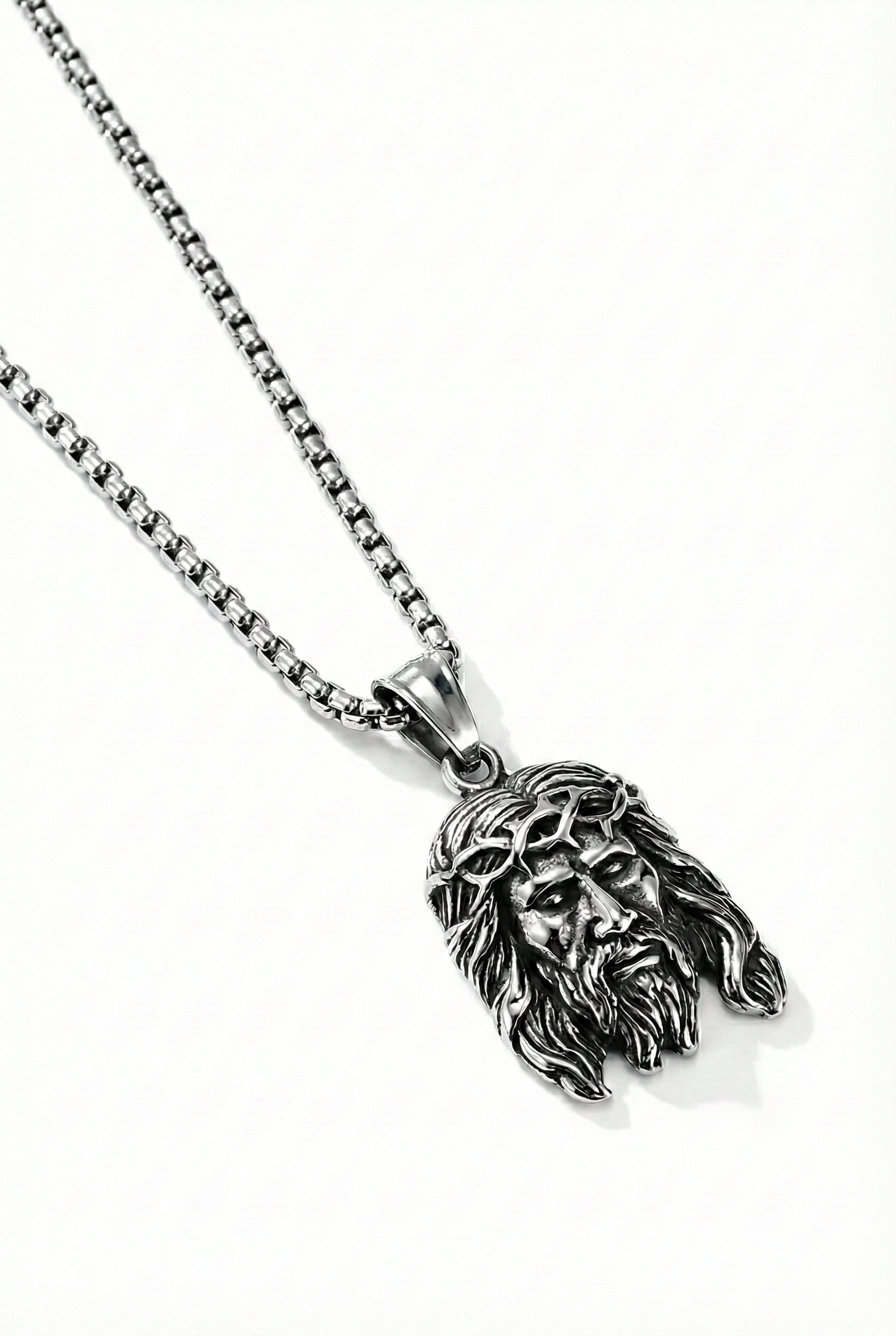 Collar Jesus2 Plateado