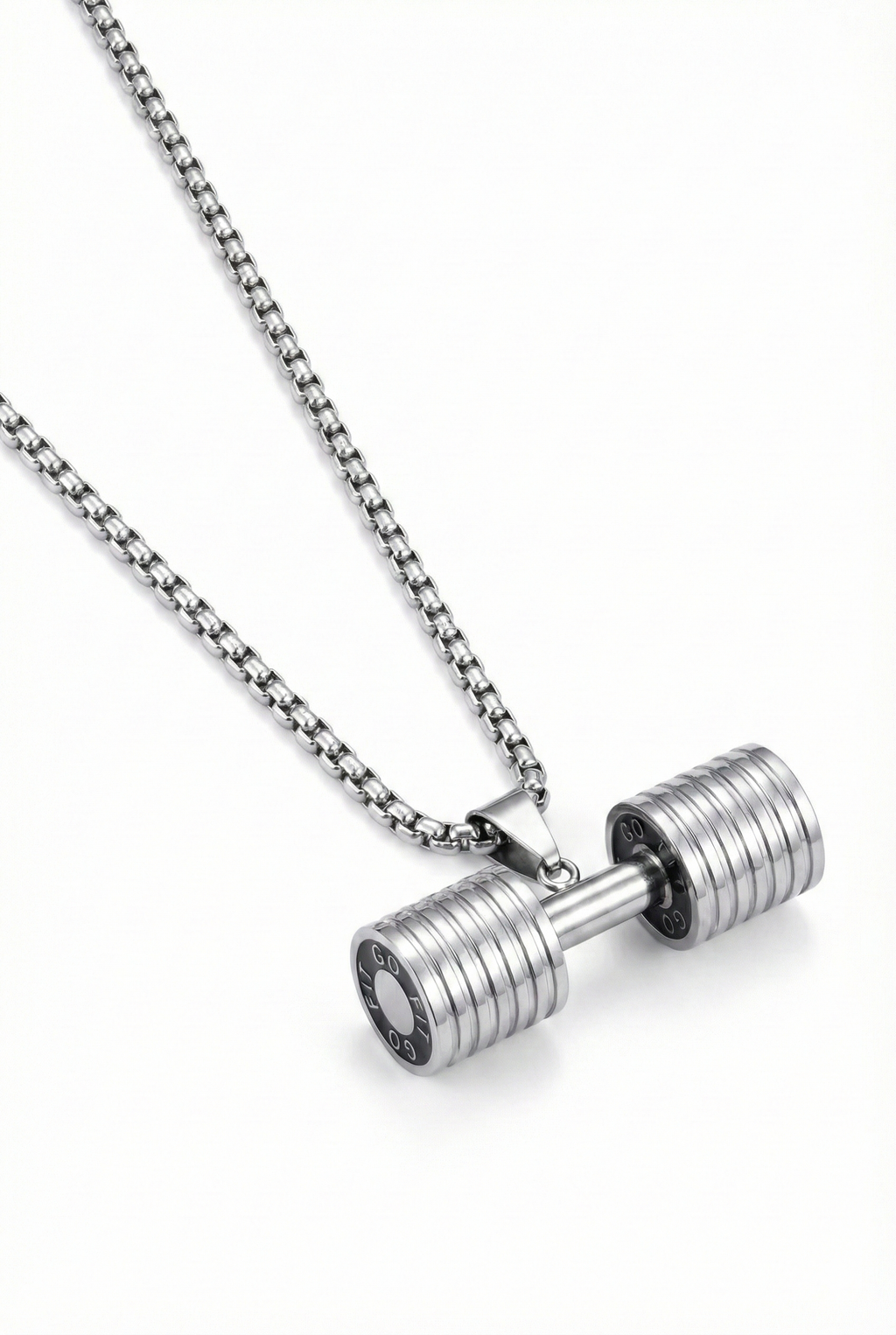 Collar Pesas2 Plateado