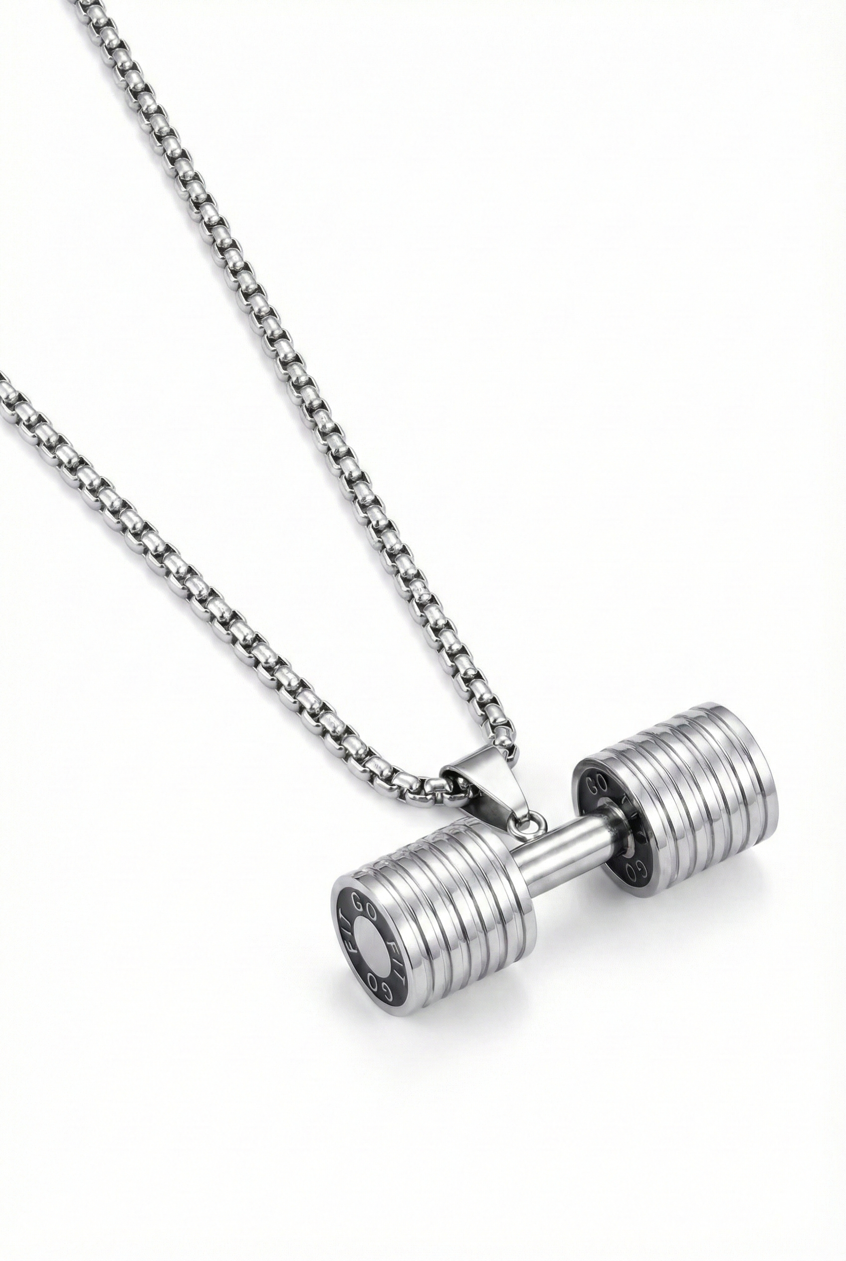 Collar Pesas2 Plateado