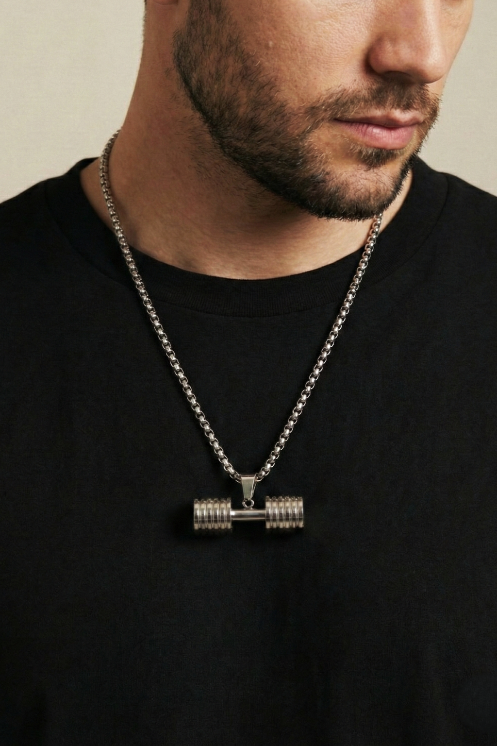 Collar Pesas4 Plateado