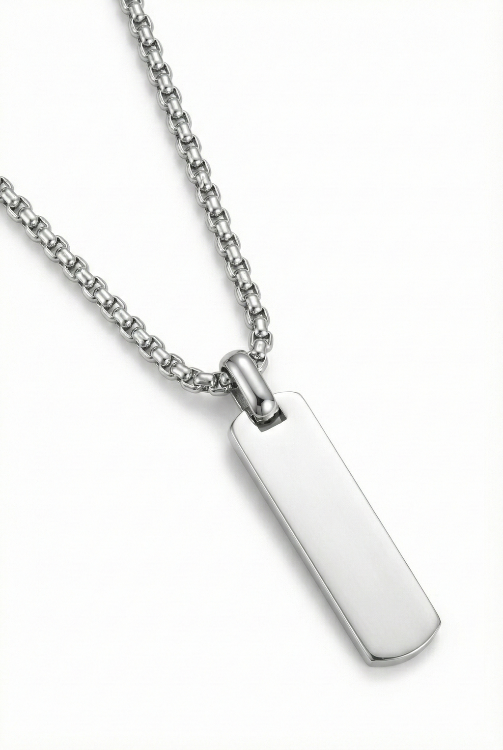 Collar Barra2 Plateado