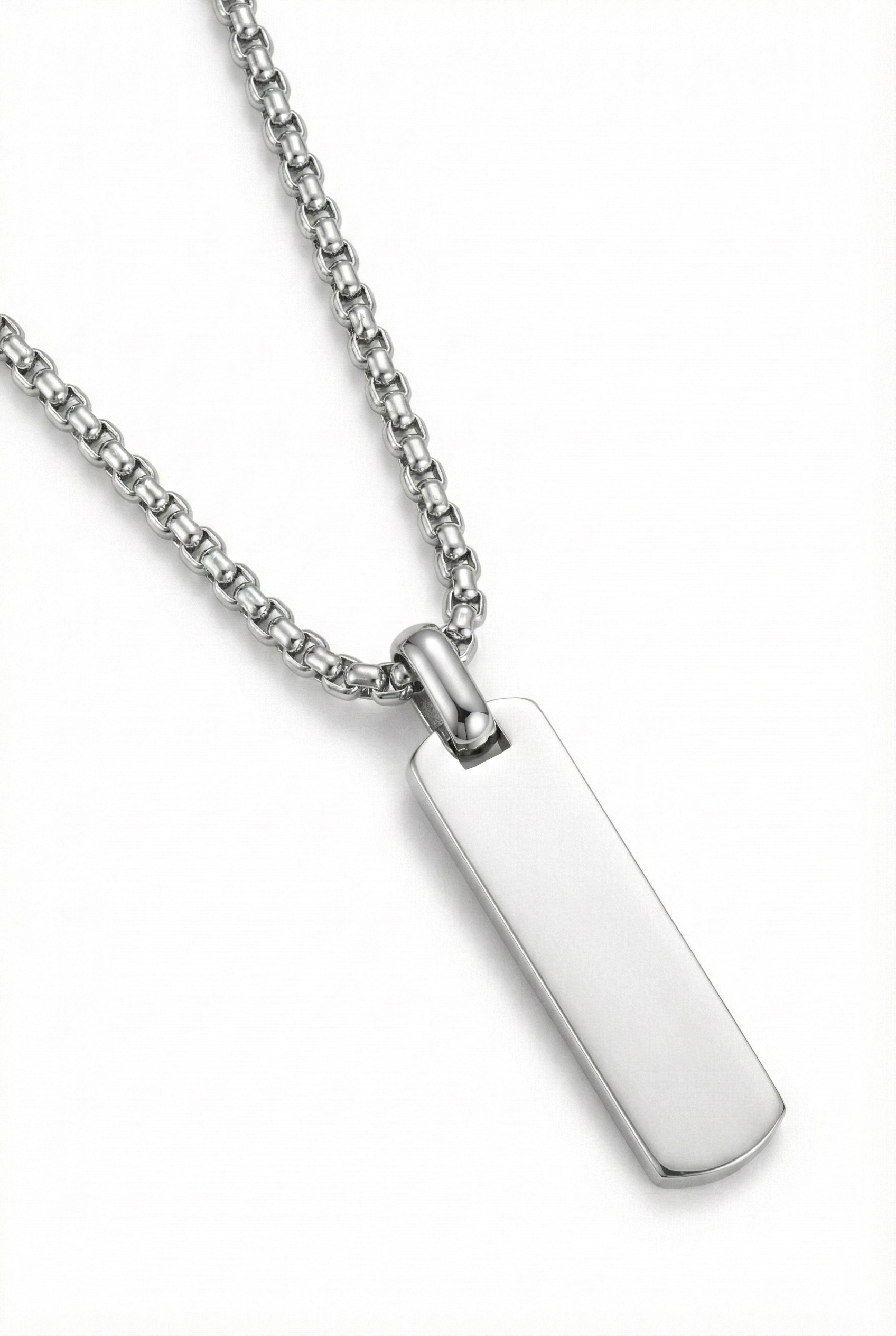 Collar Barra2 Plateado