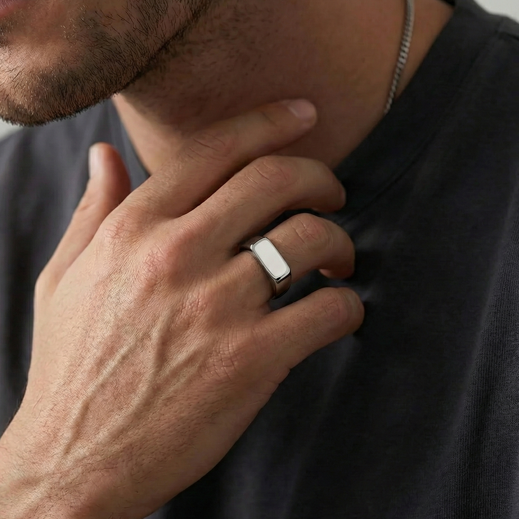 Anillo Slim3 Plateado