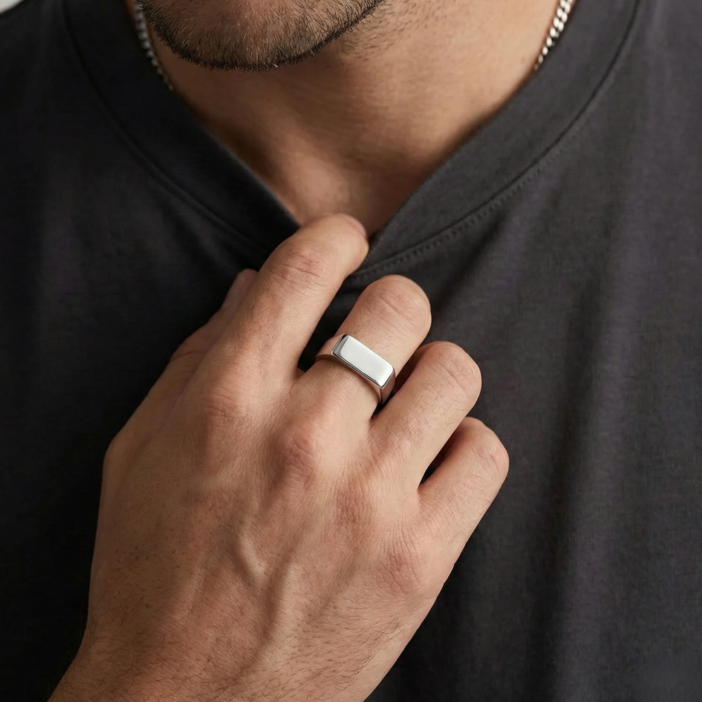 Anillo Slim4 Plateado