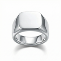 Anillo Cubo Plateado